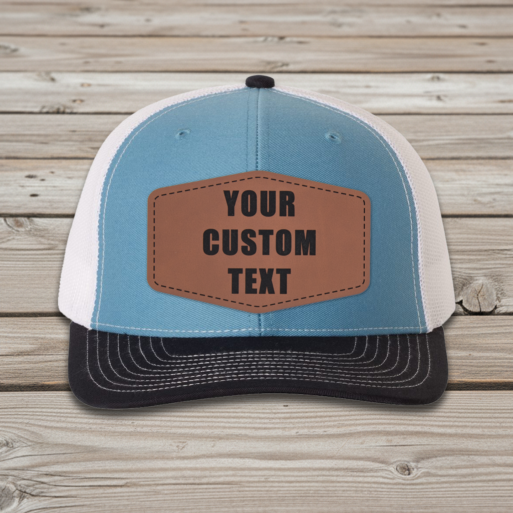 Richardson 112 trucker + custom leather patch