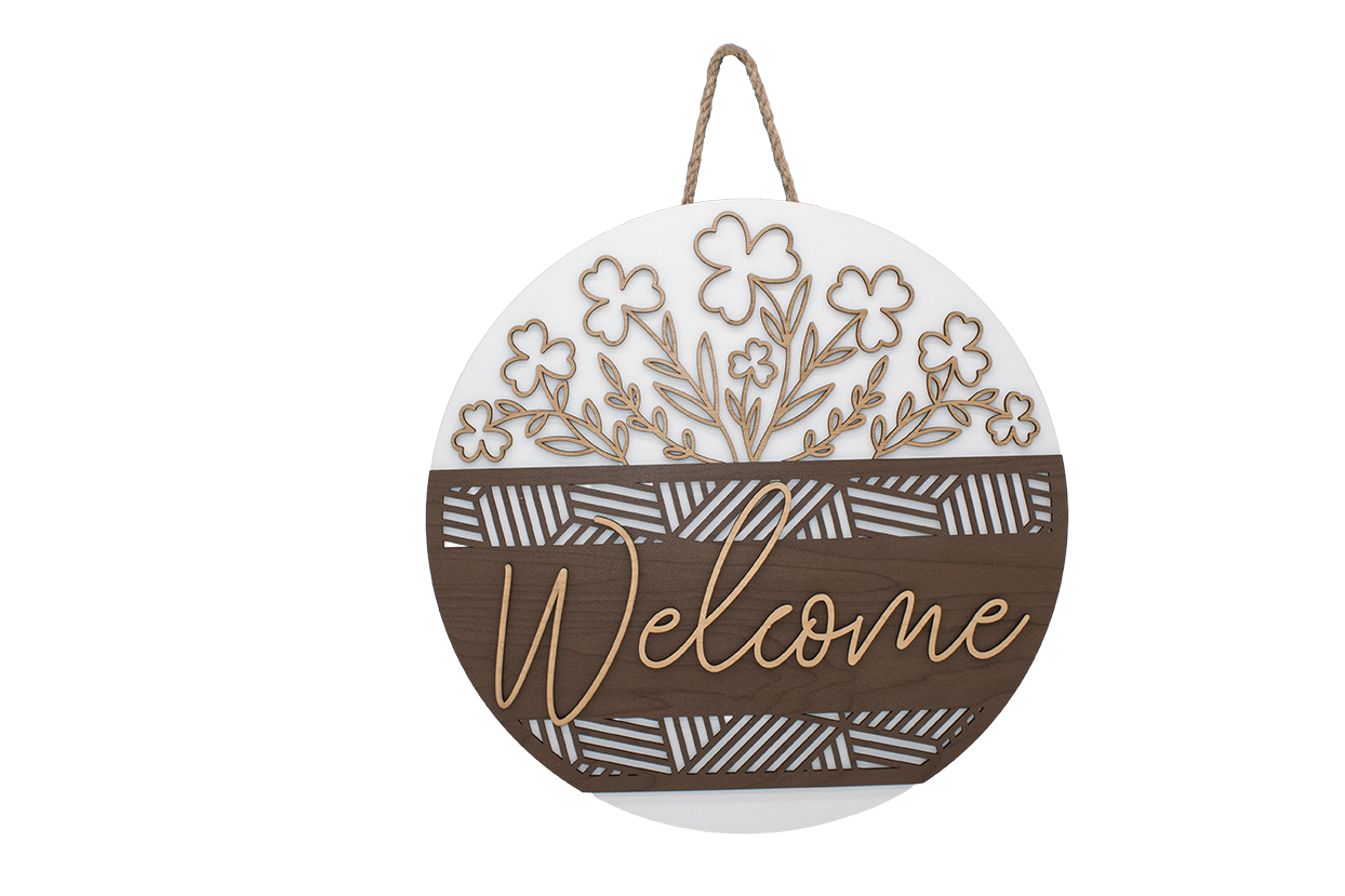 Welcome Sign - Clovers