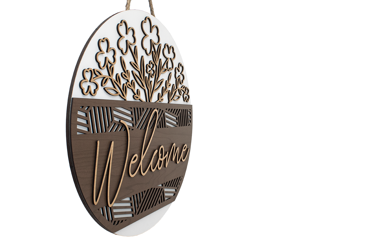 Welcome Sign - Clovers
