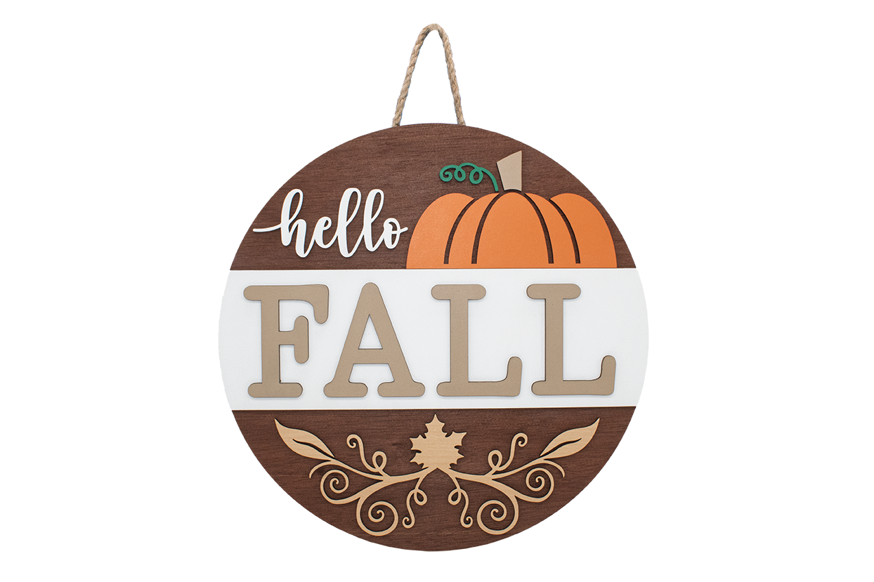 Welcome Sign - Fall Pumpkin