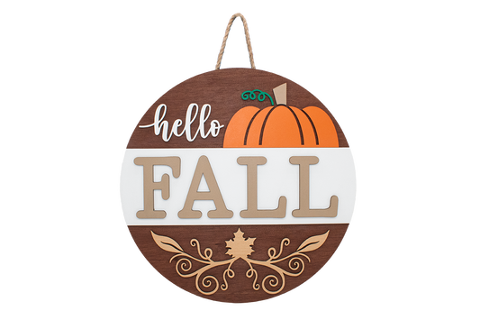 Welcome Sign - Fall Pumpkin