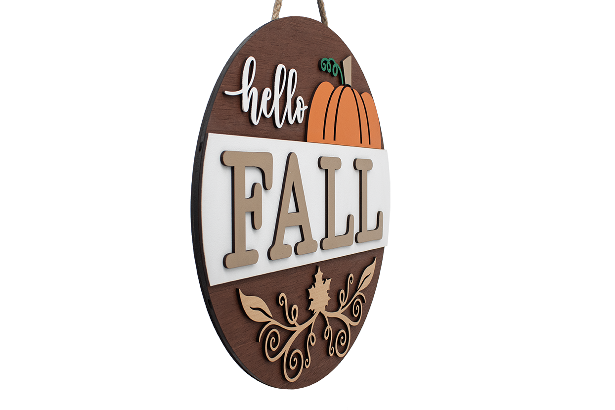 Welcome Sign - Fall Pumpkin