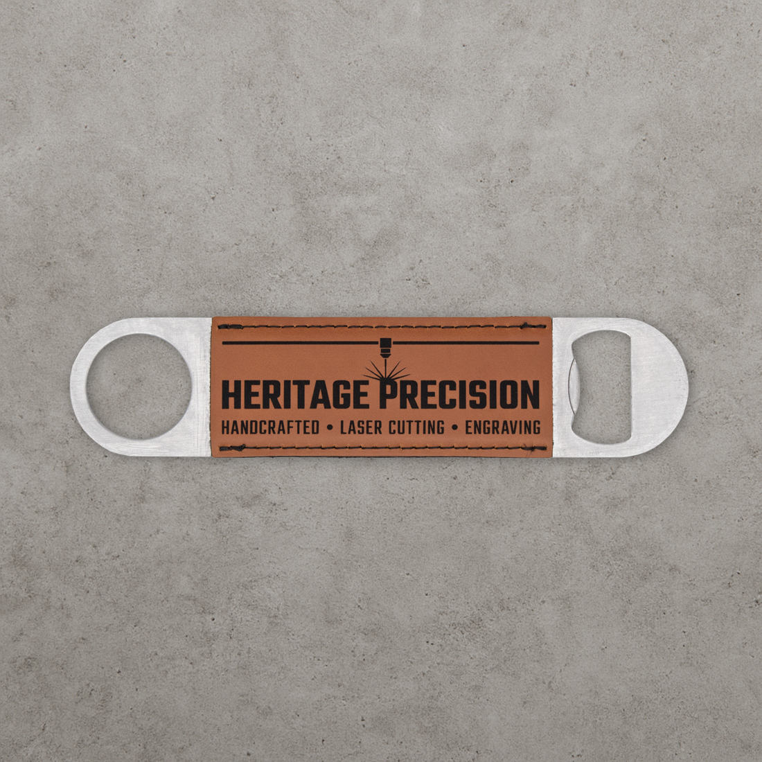 Leatherette Metal Bottle Openers