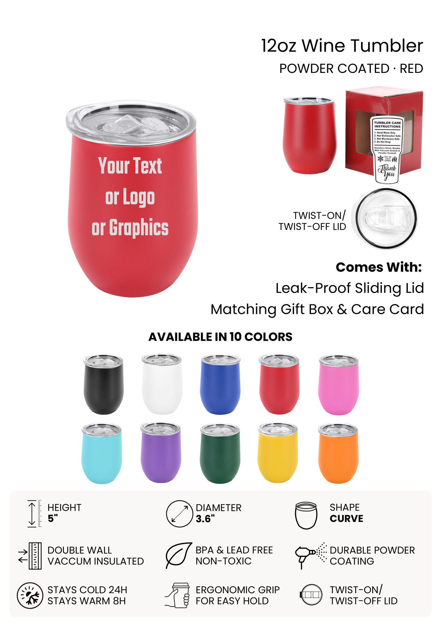 12oz wine tumbler
