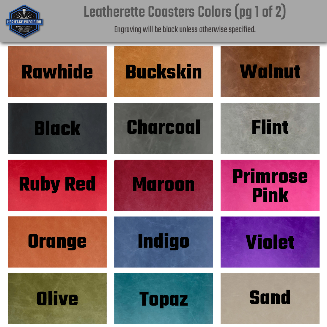 Leatherette Coasters