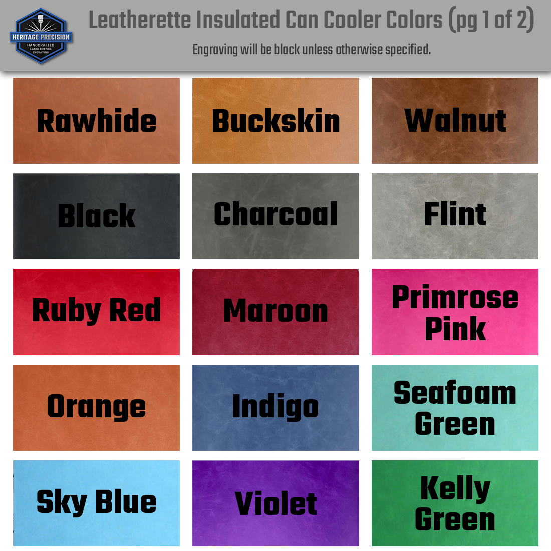 Leatherette Koozie / Can Cooler