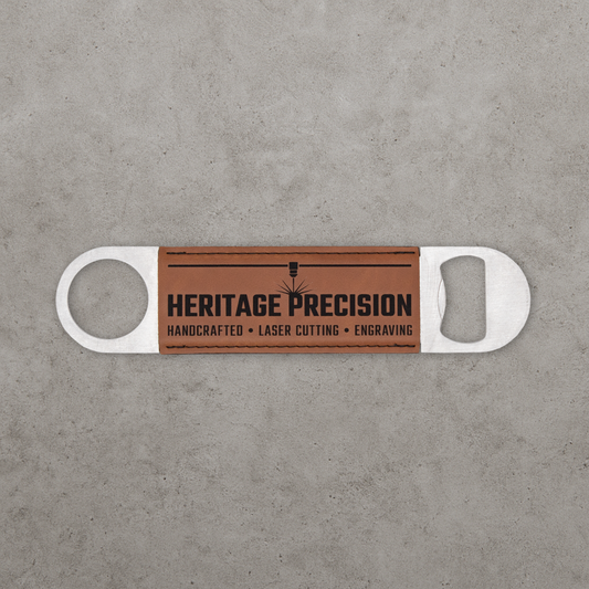 Leatherette Metal Bottle Openers
